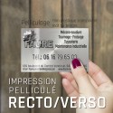 500 Cartes de visite pelliculées Recto & Verso