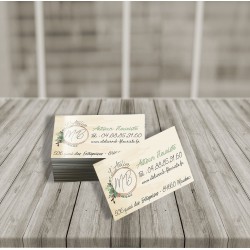 1000 Cartes de visite pelliculées Recto & Verso