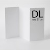 2500 dépliants DL - 10 x 21 cm fermé, A4 Ouvert