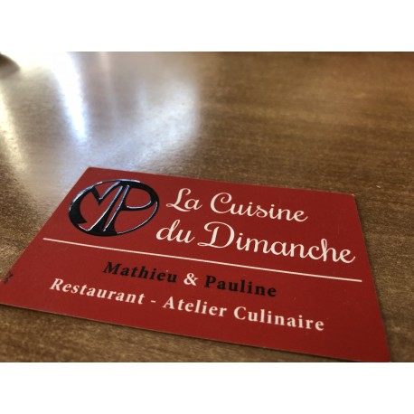 250 Cartes de visite vernis sélectif