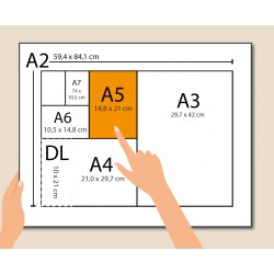 5000 Flyers A5 - (14,8 x 21 cm)