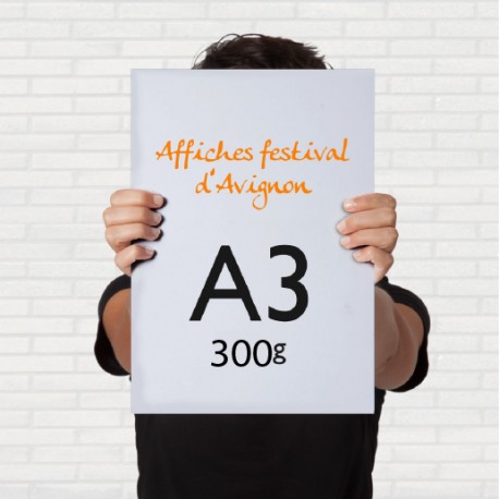 250 affiches A3 - 300 g