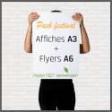 100 affiches A3 130g FSC® + 5 000 flyers A6