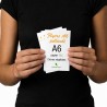 2500 Flyers A6 Pelliculé