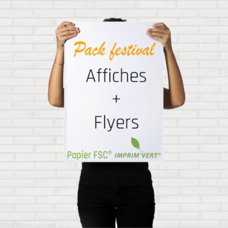 150 affiches A3 (130g) FSC® + 2500 flyers A5