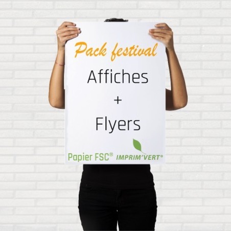 150 Affiches A3 (300g) FSC® + Perforation + flyers A5
