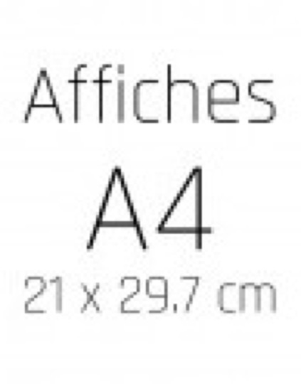 Affiche A4 : petit format, grande visibilité