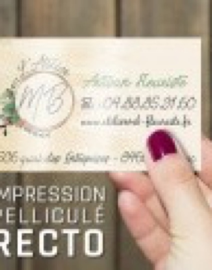 Cartes de visite pelliculées recto : le premium accessible