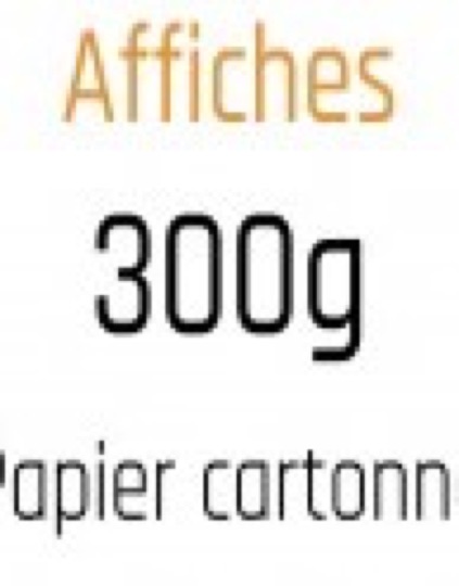 Affiche A2 300g : la plus résistante du festival